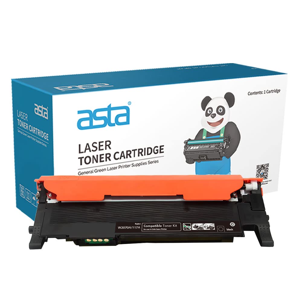 ASTA 117A W2070A 178nw 179fnw Toner Compatible For HP Color Laser 150a Printer W 2070 117 A 178 179 150 nw fnw Toner Cartridge Laserjet pr Black BK Office Consumable Replacement (W2070A/117A(Black))