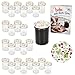 MamboCat Set di 25 vasetti in vetro da 230 ml, con coperchio a vite TO 66, fragola, barattolo per conserve + ricetta diamantata con zucchero, per conservare e conservare i barattoli immagine