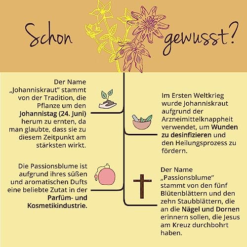 Bio Johanniskraut hochdosiert | mit Passionsblume | Extrakte aus Europa | Laborgeprüft | Hypericin - Flavonoide | Vegan - ohne Zusatzstoffe | Deutsche Produktion von Vegavero