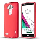 J&D Case Compatible for LG G4 Case, [Drop Protection] [Slim Cushion] Shock Resistant Protective TPU Slim Case for LG G4 Bumper Case - [Not Compatible with LG Stylo 4] - Red