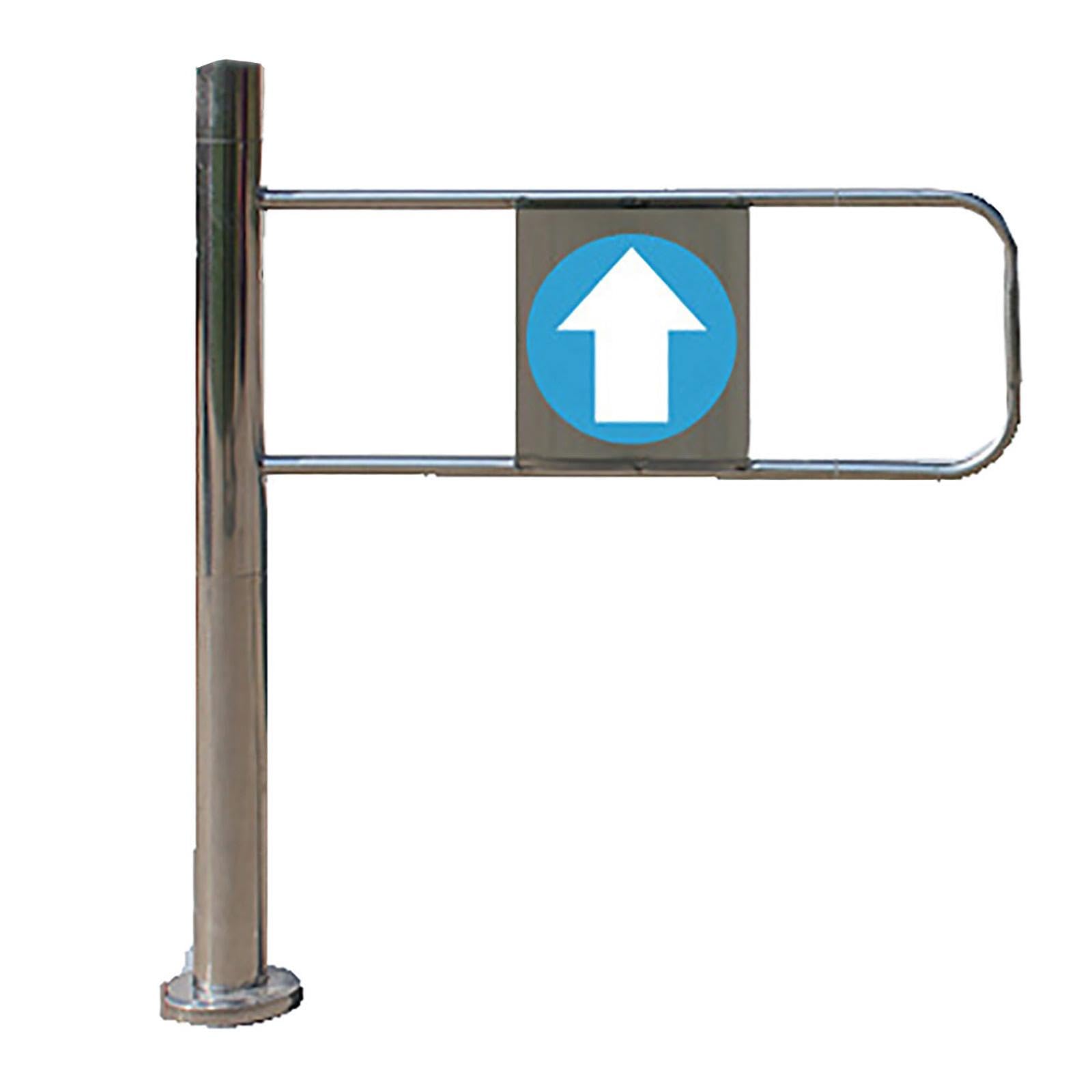Portail de sécurité d'entrée de supermarché acier inoxydable barrière droite 70cm