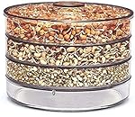 TEX-RO sprouts maker box with 4 Compartments for Multi Purpose Use – Plastic Grocery Container Sprouted Grains Seeds Dal Channa Chole Ragi Organic Sprouting Jar (500ml,4-Layer)