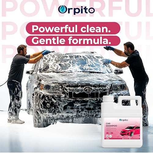 Image of Car Shampoo 5L Multi Fragrance | High Foam Car Wash Liquid | Deep Cleaning Formula | pH Neutral Paint Safe | Removes Dust & Grime | Glossy Finish Wash (1, pink)
