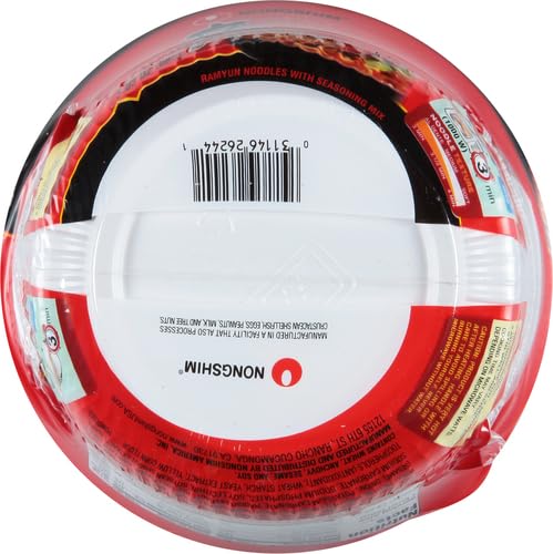 Image of Nongshim Shin Bowl Noodle Soup, Gourmet Spicy, 3.03 Ounce