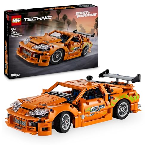 LEGO Technic Fast and Furious Toyota Supra MK4 Toy Car Model Kit 42204 Building Blocks Toys for 9+ Gift for Boys and Girls