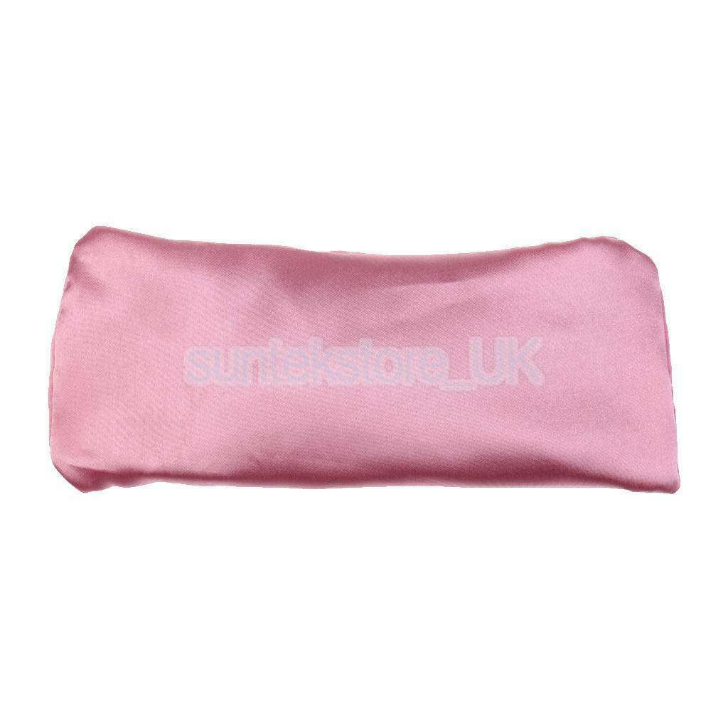 Silk Yoga Eye Pillow Stress Tired Eye Relief Lavender Cassia Seed Pink