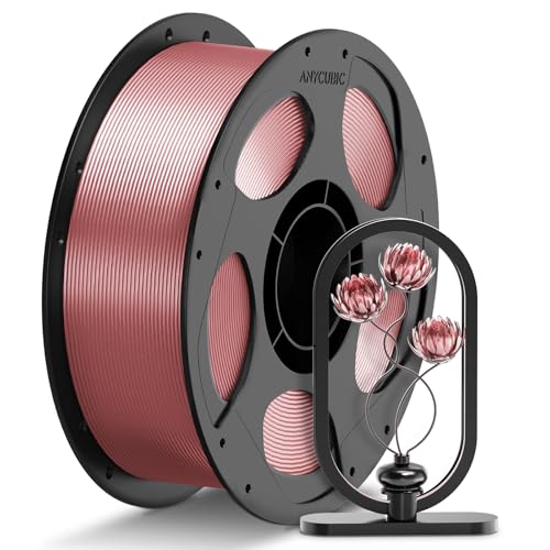 Image of ANYCUBIC PETG Filament 1.75mm, 3D Printer Filament, Translucent and Vibrant, Dimensional Accuracy + /- 0.02mm, Print with Most FDM 3D Printers, 1KG Reusable Spool, Semi-Clear Pink