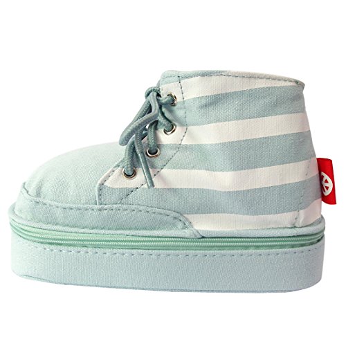 Preisvergleich Produktbild Bestja Unisex Multifunktions Stifthalter Martin Stiefel Stil Schreibtischköcher Stift Bleistift Buntstifte Tasche Federmäppchen, Brillenetui für Brillen und Sonnenbrillen, Aus Leinwand (Streifen-Blau)