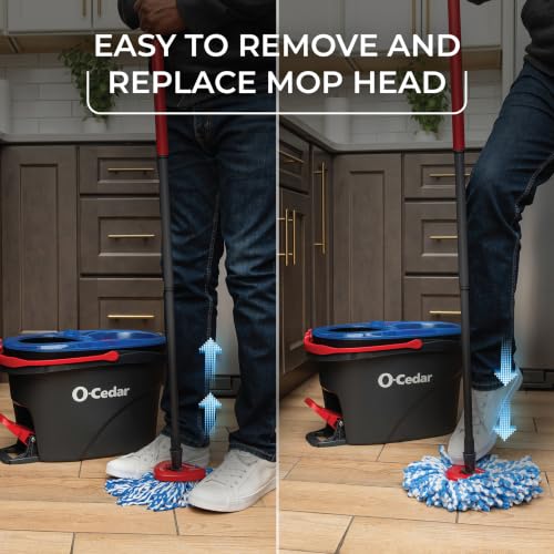 O-Cedar RinseClean Spin Mop & Bucket System | Clean with Clean Water | Removes 99% of Bacteria - image 7