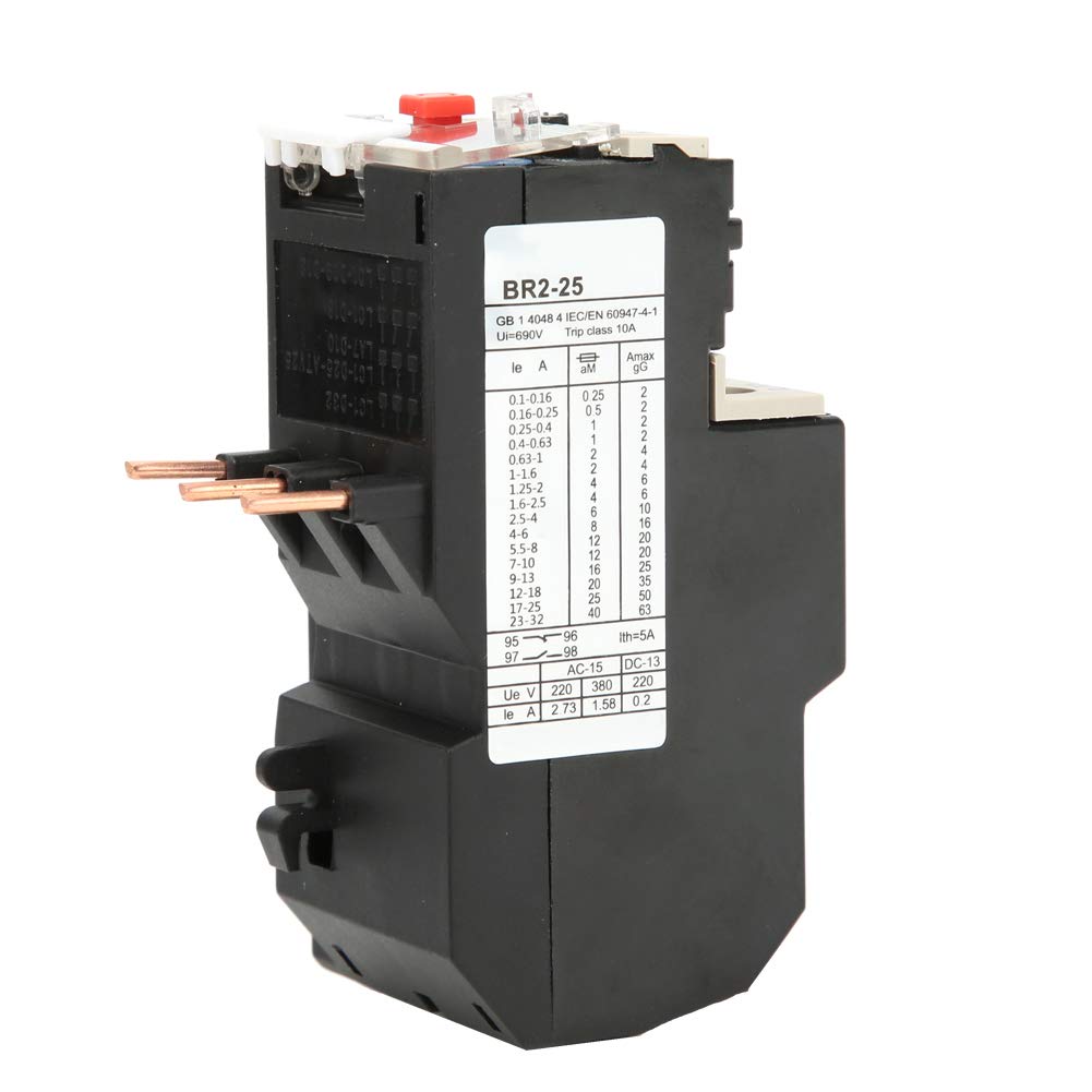 Relè termico elettrico 7A-10A, con funzioni multiple, ampiamente utilizzato nei motori elettrici, CPN BR2-25