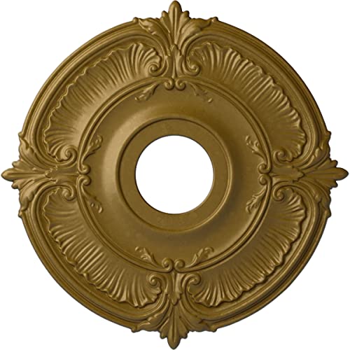 Image of Ekena Millwork CM18ATGLSDecorative Ceiling Medallions Modeled After Original Historical Patterns & Designs, Gold