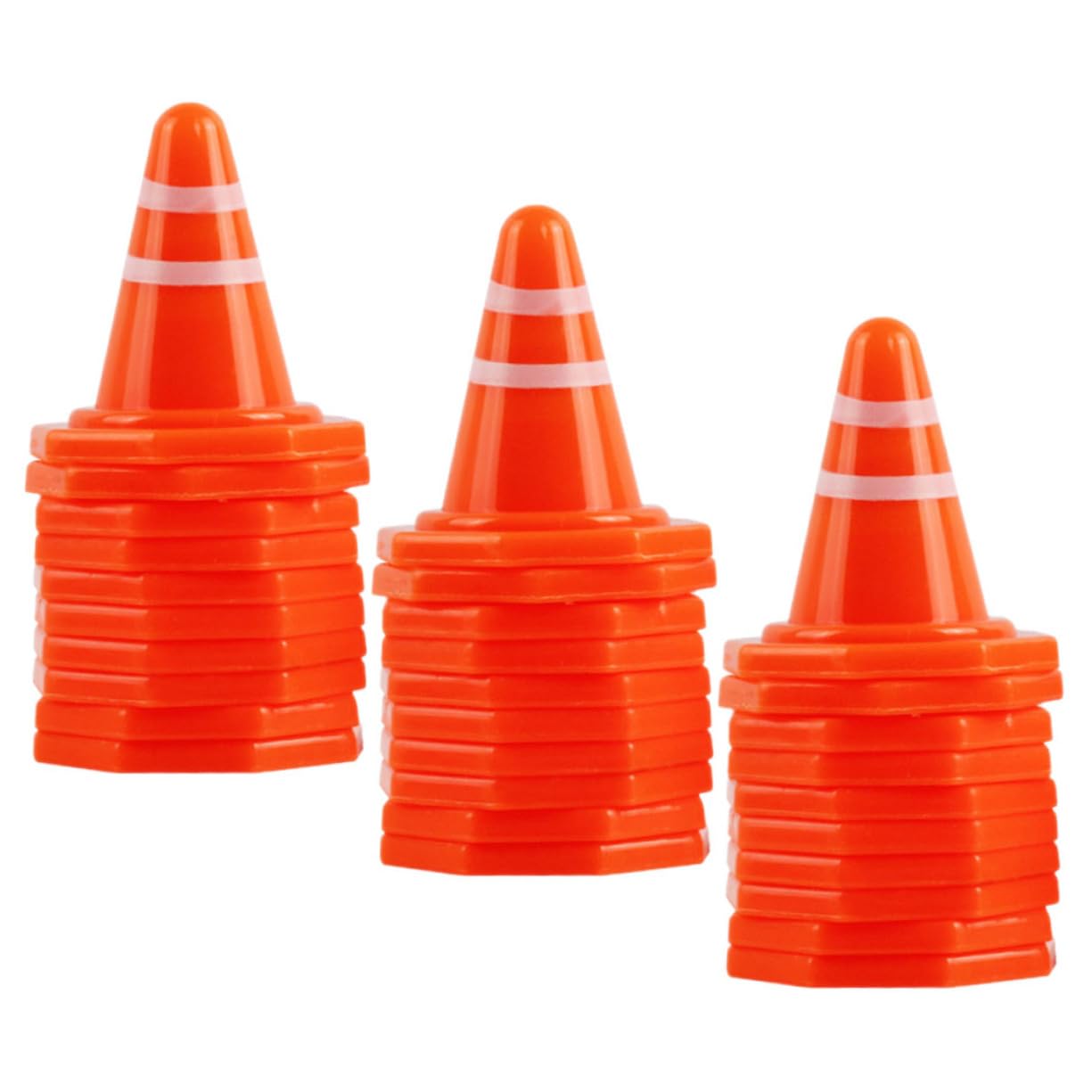 GALPADA 50pcs Miniature Traffic Cones for Boys and Girls Cones for Parking Lot Play
