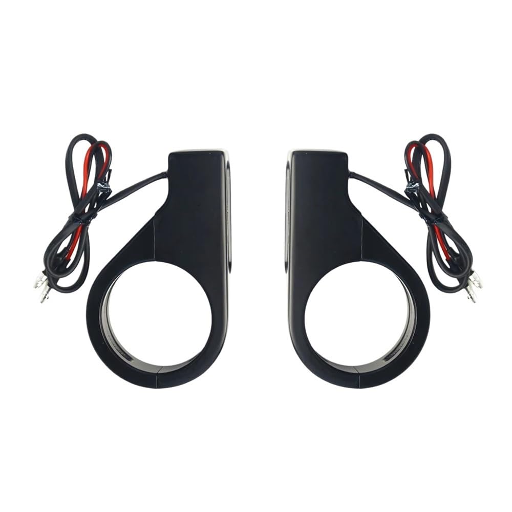 Luces Señal Giro Para Motocicleta, Lámpara Indicadora | Luz LED De Intermitente Tubo 39-41mm Para Motocicleta, Lámpara Indicadora Dirección Ámbar, Aluminio