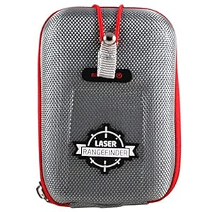 Navitech Grijs EVA-afstandsmeter Harde Koffer/Hoes Met Karabijnhaak – compatibel met de Bushnell Tour V1, V2, V3, V4, V5…