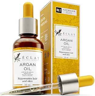 Organic Argan Oil for Hair - 100% Pure Moroccan Hair Oil for Women & Men - Nourishing, Moisturizing Argan Oil for Face Skin Nails Body Repairs, Smoothes Dry, Damaged Hair, Frizz Control, Cold Pressed