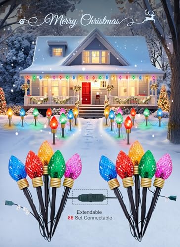 Luces Navideñas Jumbo C9 Multicolor para Exterior 8.5 ft miniatura 3