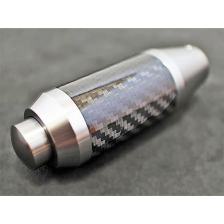 Amazon At オートマ用 シフトノブ カーボン プッシュボタン式 ガンメタ シフトノブ 車 バイク