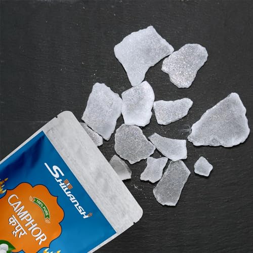 Image of SHIVANSH TECHNOLOGY Camphor Tablets 100g | Bhimseni Kapoor Original for Puja, Meditation & Pooja Room | Pure Bhimseni Camphor with Refreshing Fragrance | Kapoor for Puja & Religious Rituals