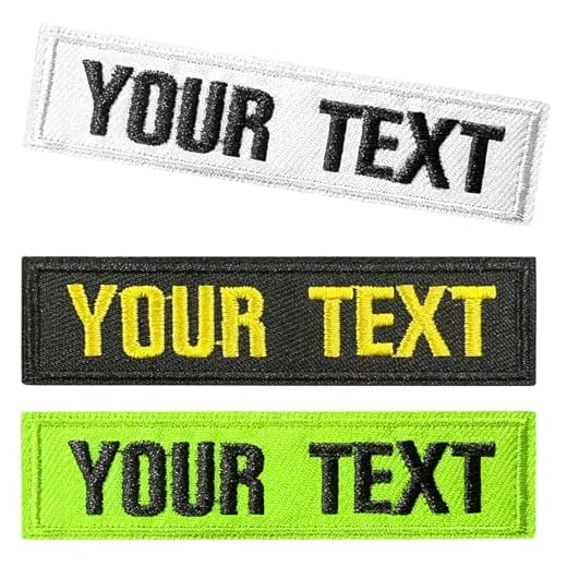 2PCS Patch de nom personnalisé, Patch de harnais de chien, Tag de nom militaire brodé Badges tactiques, Correctif pour veste sac à dos gilet