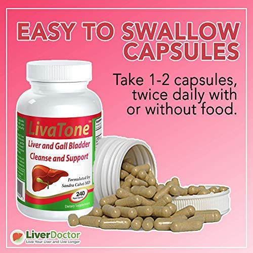 Livatone Liver And Gallbladder Cleanse – Dr. Formulated Liver Cleanse And Detox Pills, Milk Thistle & Antioxidants (240 Capsules) #TOP5