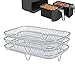 Produktbild Eteslot 3PCS Dehydrate Rack for Ninja Foodi Dual Zone Air Fryer AF300EU, Hot Air Fryer Rack Zubehör for Ninja Foodi Dual Zone Heißluftfritteuse Af300eu
