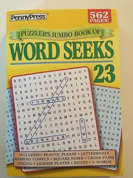 Paperback Puzzlers Jumbo Book of Word Seeks Search Find Circle Volume 23 Book
