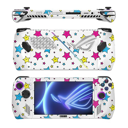 Image of MightySkins Skin Compatible with Asus ROG Ally - Smiley Stars | Protective, Durable, and Unique Vinyl Decal wrap Cover | Easy to Apply, Remove, and Change Styles