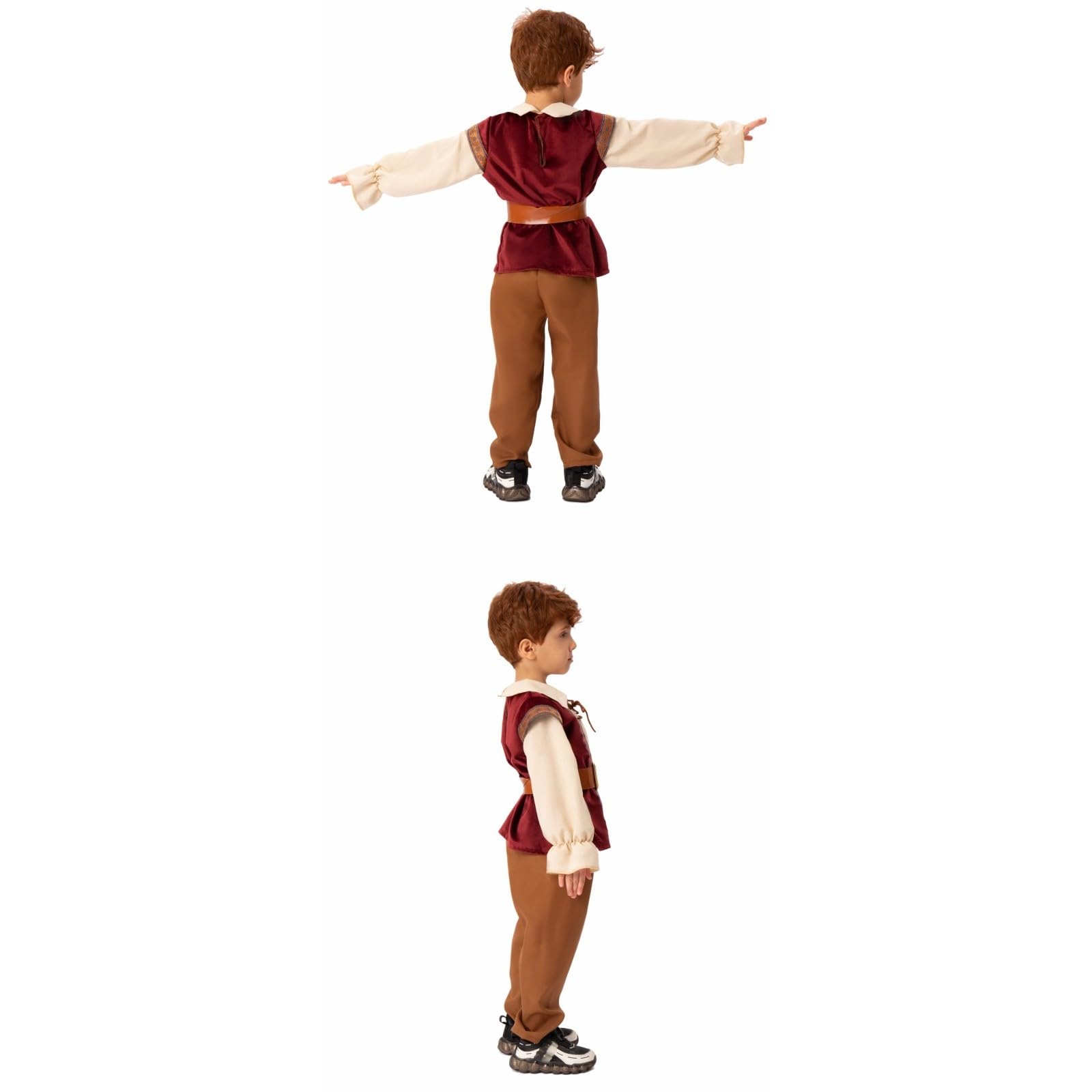 Faschingskostüme Kinder Junge Oktoberfest Lederhosen Kostüm Für Jungen 3 Teiliges Set Mit Hemd Latzhose Und Gürtel Traditionelle Bierfest Verkleidung Für Kinderfasching Und Volksfest Kinderk