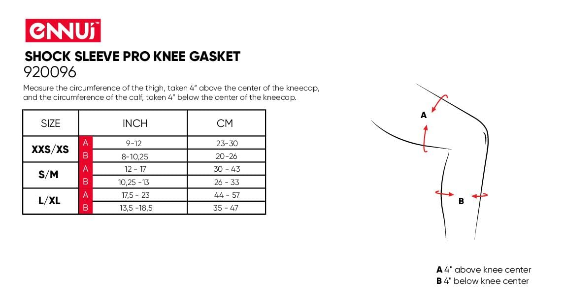 Ennui Shock Sleeve Pro - Ginocchiera leggera e discreta con schiuma MYFIT SPC & Kevlar - antiscivolo e certificata CE - per pattinaggio in linea, pattinaggio, skateboard e scooter