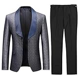 Traje de esmoquin de dos piezas adecuado para ocasiones: como la vida cotidiana, negocios, reuniones, trabajo formal, bodas, fiestas, citas, banquetes, ceremonias de graduación, rendimiento. Muestra el encanto de los hombres y bien suave.