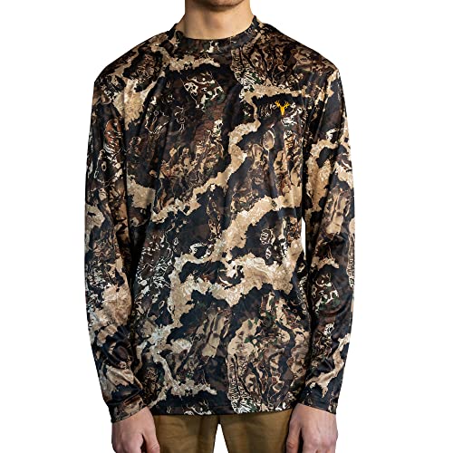 HOT SHOT Men’s Camo Hunting Long Sleeve Shirt – Quick Dry Performance Shirt