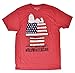 Peanuts Men's Snoopy Heathered Tee, Heather Red, XX-Large