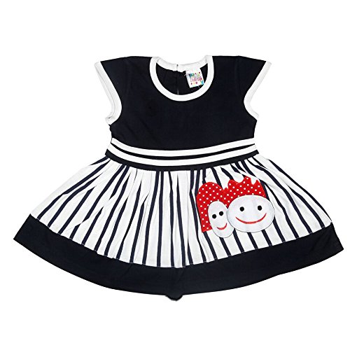 Buy LITTLE LIFE Baby Frock 100 Cotton (LL164_Neavy_20) Blue at Amazon.in
