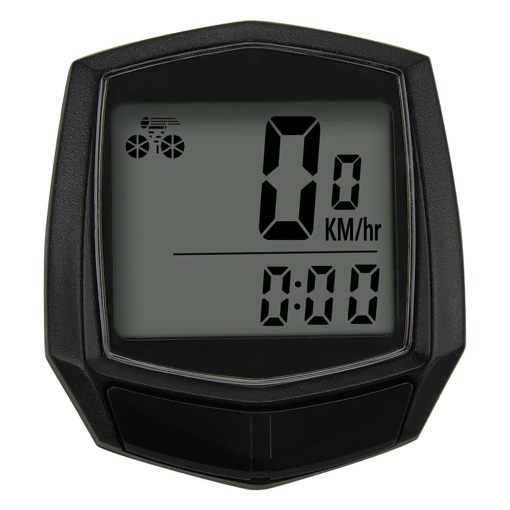 AMERTEER Bicycle LCD Speedometer for bicycles computer cycling computer digital speedometers 18x10x3cm, LCD Small Screen for Bicycle, Automatic and Waterproof, Durable
