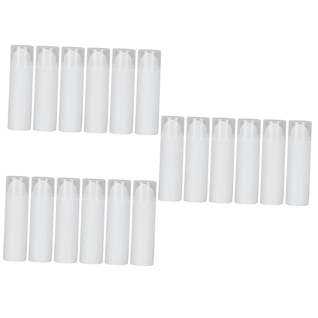 Healvian 3 Set Bottiglie Dispenser Per Lozione Vacchetta Contenitori Per Crema Bottiglie Viaggio Airless Design E Compatto Facile Usare E Portare Con 6 Pezzi*3