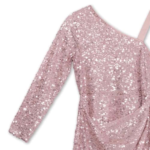 Speechless Girls' One Shoulder Sequin Party Dress3