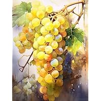 Kit De Peinture Diamant 5D - Motif Citron Jaune - 30x40 Cm - Diamants Ronds Complets - Loisir Créatif Adulte - Décoration Murale