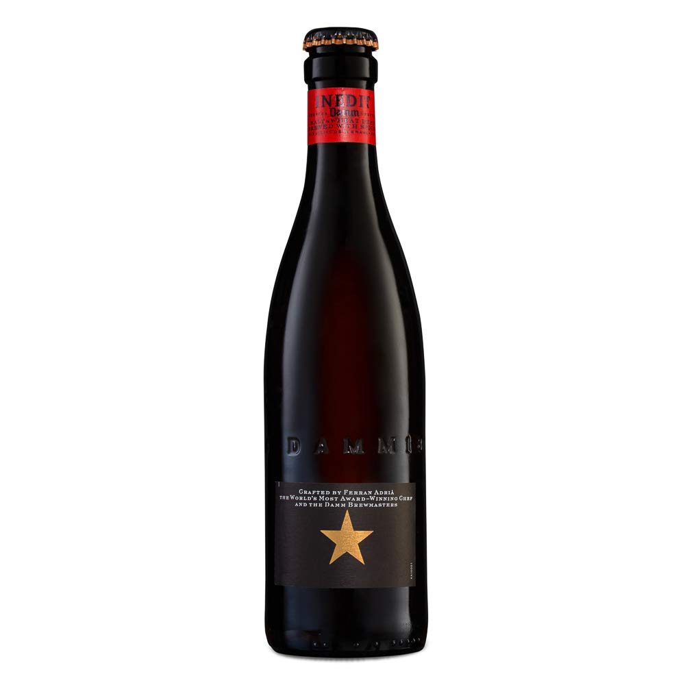 Inedit | Cerveza de Malta y Trigo | Receta Ferran Adrià | Cerveza Blanca con Especias| Caja 24 Botellas 33 cl