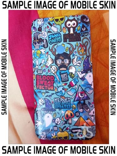 Image of AtOdds - Full Body Back Screen Guard Protector Film - Lamination Wrap Skin Sticker Compatible with REDMI 12 (5G) | Scratchproof Matte Finish (Design - Graffiti)