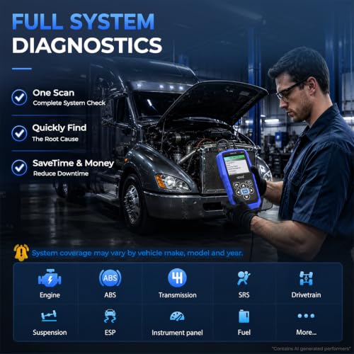 Image of NEXAS NL102 Heavy Duty Truck Diagnostic Scanner for Diesel Trucks