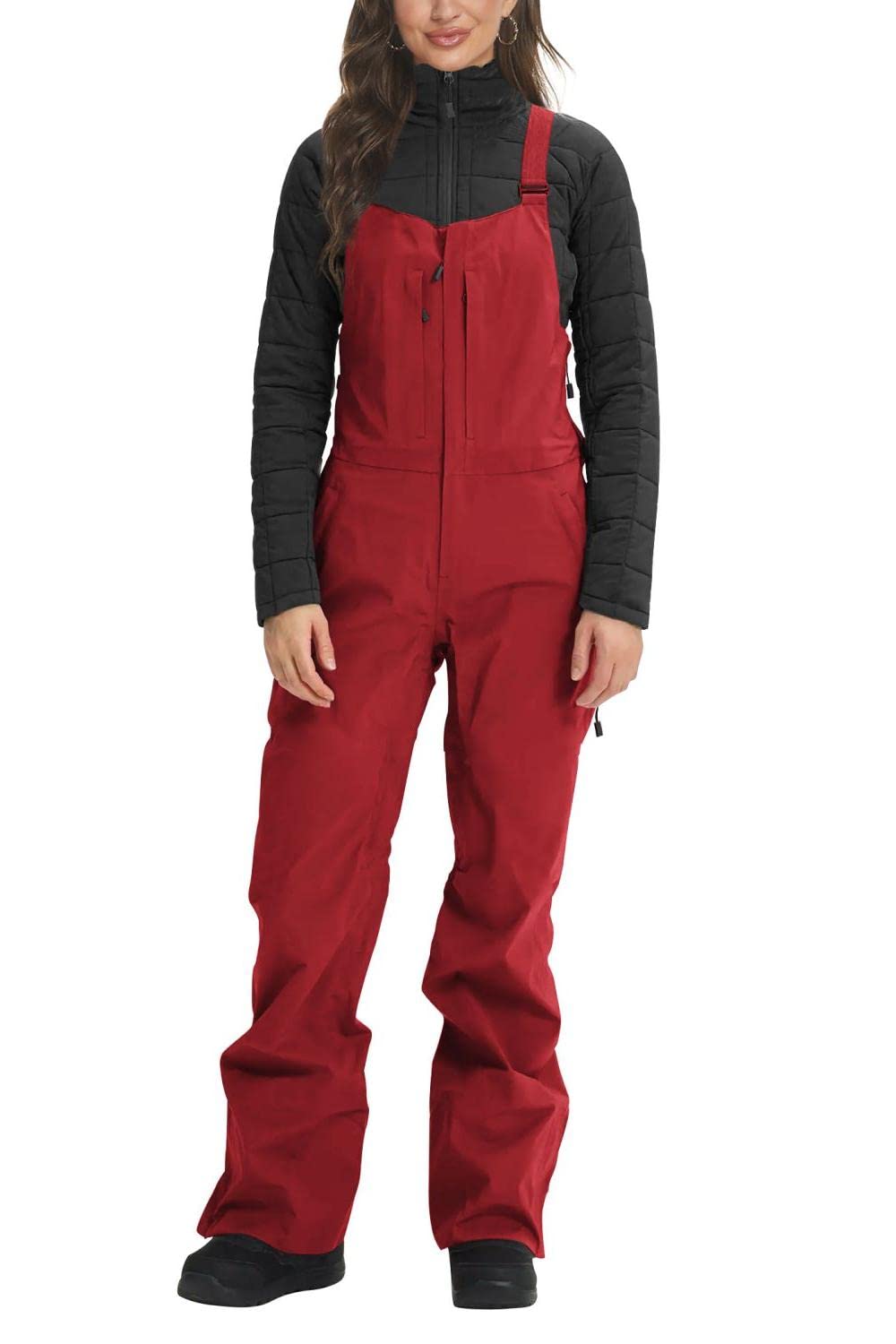 Photo 1 of Yousify Womens Snow Bibs Insulated Waterproof Ski Bibs Overalls Winter Outdoor Snow Pants