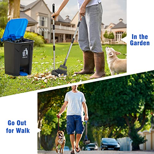 Pooper-Scooper-Large-BinMetal-Rake-Tray-for-Large-Small-Dogs-Non-Breakable-Dog-Poop-Scooper-with-20-Waste-Bags-Easy-to-Clean-Pet-Waste-Use-on-Grass-Dirt-or-Gravel-Pet-Supplies - Cucciolini Doodles   Pooper-Scooper-Large-BinMetal-Rake-Tray-for-Large-Small-Dogs-Non-Breakable-Dog-Poop-Scooper-with-20-Waste-Bags-Easy-to-Clean-Pet-Waste-Use-on-Grass-Dirt-or-Gravel-Pet-Supplies