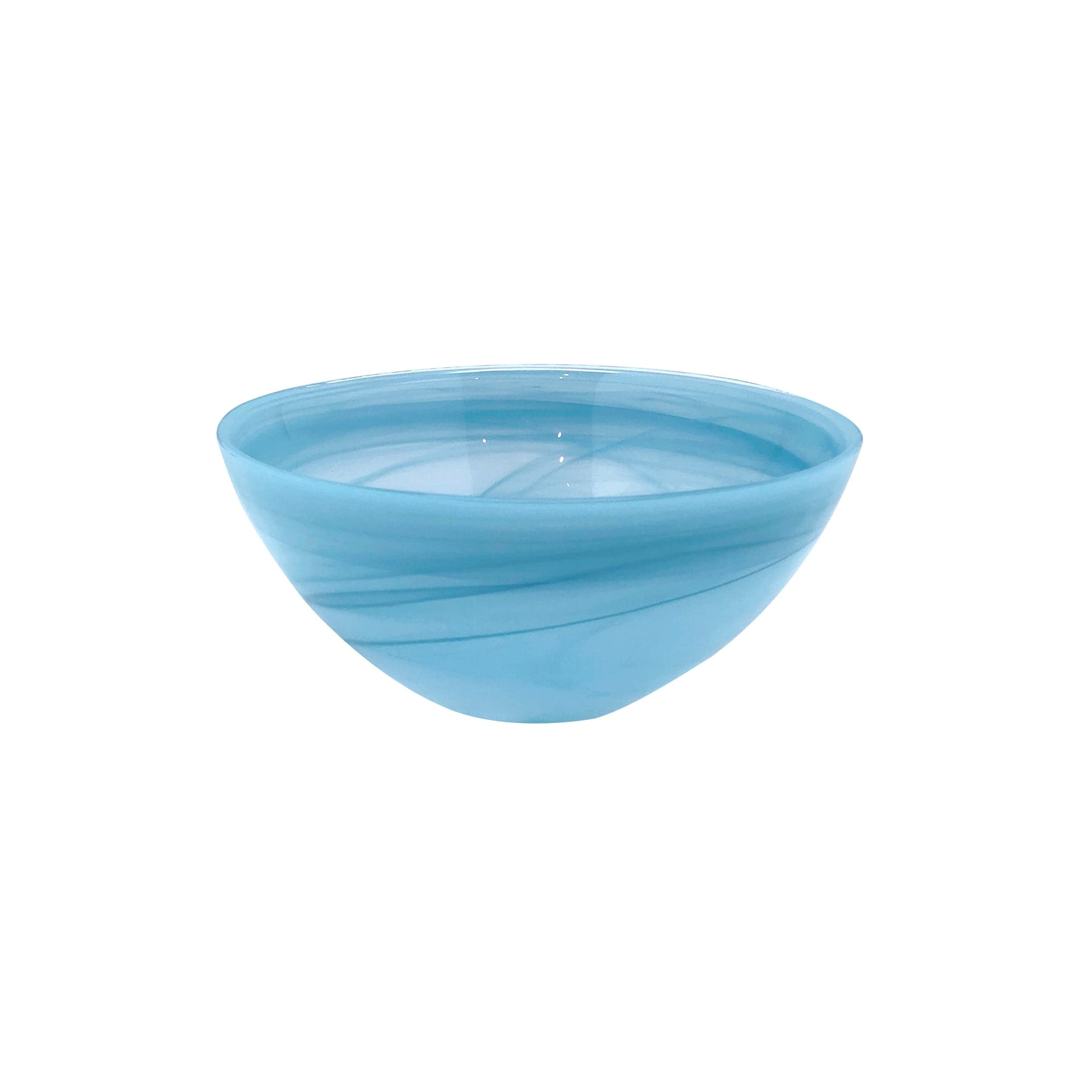 MARIPOSA Alabaster Aqua Individual Salad Bowl (Set of 4)