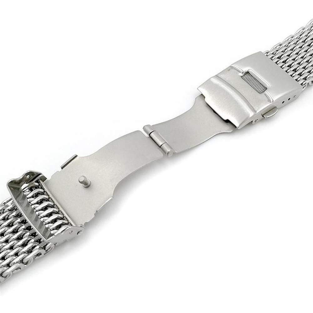 Uhrenarmband Silber 18mm/20mm/22mm/24mm Edelstahl Mesh Band Metallarmband für