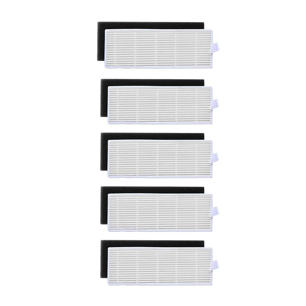 GENTERUN Replacement Sponge + Filters ，Compatible For ILIFE， A4 A4S A6 Dust Collection Filter(4pcs)