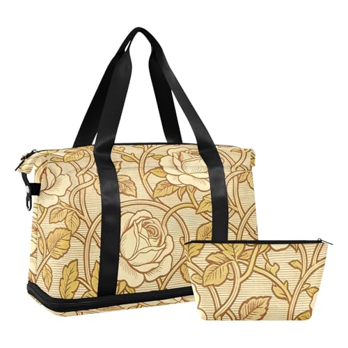 Bolso de mano para yoga con bolsillo húmedo y correa ajustable para hombres y mujeres