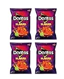 Doritos Flamas Flavored Corn Tortilla Chips 7.125oz Bags (Pack of 4)