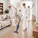 Akitas U10 Cordless Vacuum Cleaner – 2-in-1 Stick & Handheld Design with Auto-Charging Docking station, Lightweight 2.4kg， Fordable Design for Storage, Motorised LED Brush for Carpet & Pet Hair