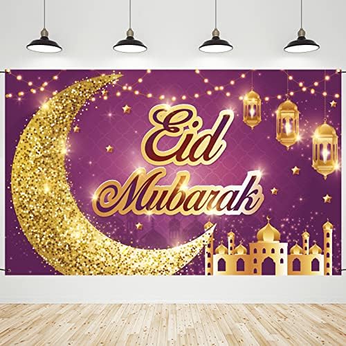 Froiny Ramadan Mubarak Bunting Triangolo Rosso Triangolo Eid Mubarak Banner Decorazione del Partito Islamico Musulmano per Decorazione del Partito Ramadan Kareem