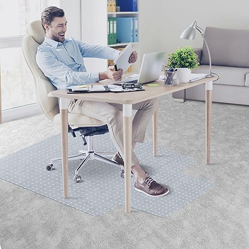 Super Deal SD0711 Upgraded 48 Inch X 36 Inch Transparent Office Mat Chair Mat, Heavy Duty Carpets With Lip For Hardwood Floor, Rug Carpet Floor Computer Desk Low And Medium Pile Carpets thumb #5